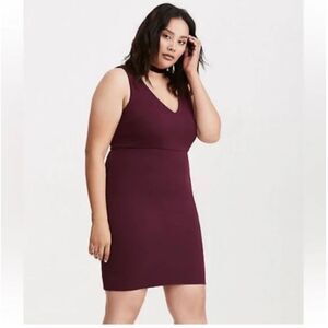 Torrid Lace Up Back Bodycon Dress